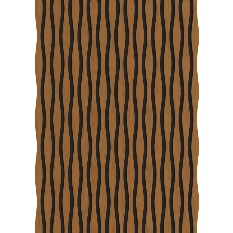 Mexen Lam-SF 01 Lam-SF 26 Muster der akustischen Wandlamellen, Filz 9 mm, Furnier, Eiche Natur - S106-26-042-S