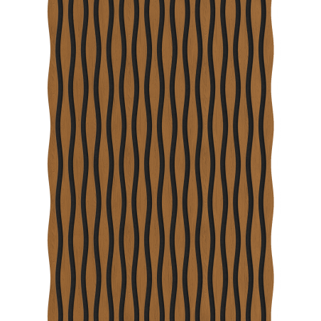 Mexen Lam-SF 01 Lam-SF 26 Muster der akustischen Wandlamellen, Filz 9 mm, Furnier, Eiche Natur - S106-26-042-S