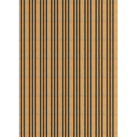 Mexen Lam-F Slim 01 Muster von akustischen Wandpaneelen, 9 mm Filz, technisches Furnier, Eiche Classic - S107-280-01-041