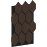 Mexen Form 01 Probe einer akustischen Wandtafel, Filz 9 mm, technisches Furnier, Eiche Mocca - S111-01-045-S