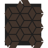 Mexen Form 02 Probe der akustischen Wandplatte, Filz 9 mm, technisches Furnier, Eiche Mocca - S111-02-045-S
