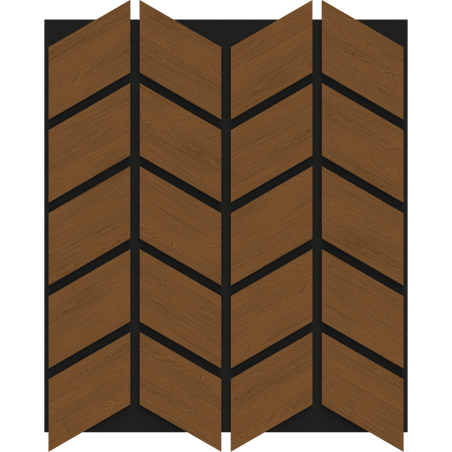 Mexen Form 03 próbka panelu ściennego akustycznego, filc 9 mm, fornir techniczny, Dąb Natural - S111-03-042-S