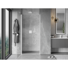 Mexen Mist-B kippi suihkuovi 95 cm, kirkas, valkoinen - 8A2-095-000-20-00