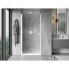 Mexen Mist-B drzwi prysznicowe uchylne 100 cm, transparent, białe - 8A2-100-000-20-00