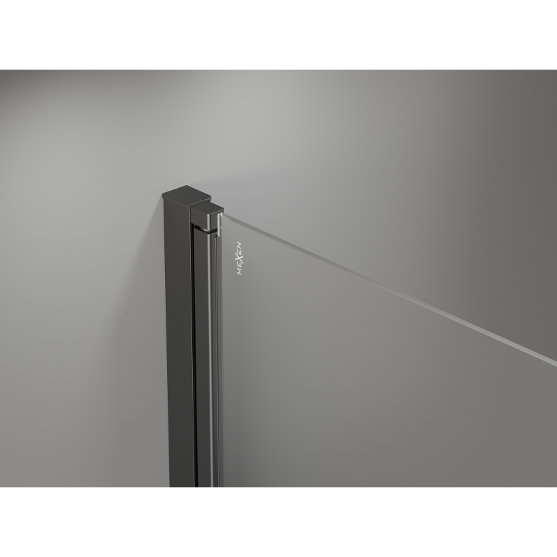 Mexen Mist-B drzwi prysznicowe uchylne 60 cm, transparent, gun metal - 8A2-060-000-95-00