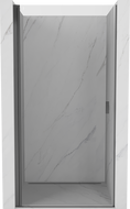 Mexen Mist-B drzwi prysznicowe uchylne 80 cm, transparent, gun metal - 8A2-080-000-95-00