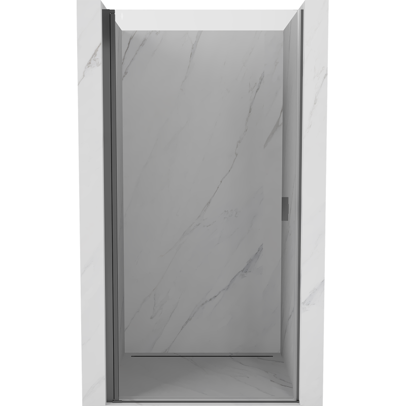 Mexen Mist-B drzwi prysznicowe uchylne 85 cm, transparent, gun metal - 8A2-085-000-95-00