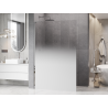 Mexen Kioto L Duschvägg Walk-in 100 x 200 cm, ombre vit 8 mm, krom - 800-100-103-01-86