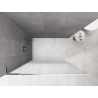 Mexen Kioto L pršna stena Walk-in 100 x 200 cm, bela ombre 8 mm, krom - 800-100-103-01-86