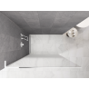 Mexen Kioto L Duschvägg Walk-in 80 x 200 cm, ombre vit 8 mm, vit - 800-080-103-20-86