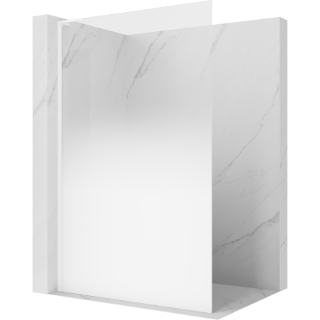 Mexen Kioto L duschvägg Walk-in 90 x 200 cm, vit ombre 8 mm, vit - 800-090-103-20-86