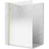 Mexen Kioto L Duschvägg Walk-in 110 x 200 cm, ombre vit 8 mm, guld - 800-110-103-50-86