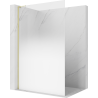 Mexen Kioto L ścianka prysznicowa Walk-in 120 x 200 cm, ombre biała 8 mm, złota - 800-120-103-50-86