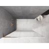 Mexen Kioto L tuš stena Walk-in 80 x 200 cm, belo ombre 8 mm, brušeni baker - 800-080-103-65-86