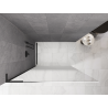 Mexen Kioto L ścianka prysznicowa Walk-in 70 x 200 cm, ombre biała 8 mm, czarna - 800-070-103-70-86