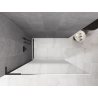 Mexen Kioto L Duschvägg Walk-in 110 x 200 cm, vit ombre 8 mm, svart - 800-110-103-70-86