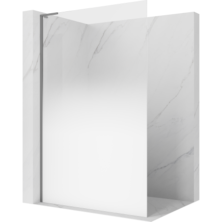 Mexen Kioto L ścianka prysznicowa Walk-in 110 x 200 cm, ombre biała 8 mm, gun metal - 800-110-103-95-86