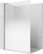 Mexen Kioto L ścianka prysznicowa Walk-in 110 x 200 cm, ombre biała 8 mm, gun metal - 800-110-103-95-86