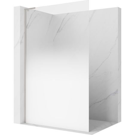Mexen Kioto L tuš zaslon Walk-in 70 x 200 cm, bela ombre 8 mm, brušen nikel - 800-070-103-97-86