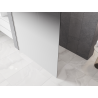 Mexen Kioto L Duschwand Walk-in 90 x 200 cm, Ombre Weiß 8 mm, gebürsteter Nickel - 800-090-103-97-86