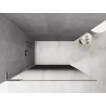 Mexen Kioto L ścianka prysznicowa Walk-in 70 x 200 cm, ombre czarna 8 mm, chrom - 800-070-103-01-76