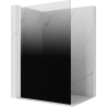 Mexen Kioto L duschvägg Walk-in 70 x 200 cm, svart ombre 8 mm, vit - 800-070-103-20-76
