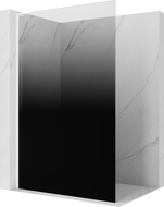 Mexen Kioto L ścianka prysznicowa Walk-in 70 x 200 cm, ombre czarna 8 mm, biała - 800-070-103-20-76