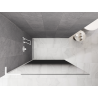 Mexen Kioto L duschvägg Walk-in 70 x 200 cm, svart ombre 8 mm, vit - 800-070-103-20-76