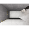 Mexen Kioto L ścianka prysznicowa Walk-in 70 x 200 cm, ombre czarna 8 mm, złota - 800-070-103-50-76