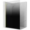 Mexen Kioto L duschvägg Walk-in 100 x 200 cm, ombre svart 8 mm, guld - 800-100-103-50-76