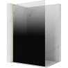 Mexen Kioto L ścianka prysznicowa Walk-in 120 x 200 cm, ombre czarna 8 mm, złota - 800-120-103-50-76