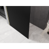 Mexen Kioto L ścianka prysznicowa Walk-in 120 x 200 cm, ombre czarna 8 mm, złota szczotkowana - 800-120-103-55-76