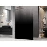 Mexen Kioto L ścianka prysznicowa Walk-in 100 x 200 cm, ombre czarna 8 mm, różowe złoto - 800-100-103-60-76