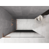 Mexen Kioto L ścianka prysznicowa Walk-in 90 x 200 cm, ombre czarna 8 mm, miedź szczotkowana - 800-090-103-65-76