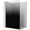 Mexen Kioto L ścianka prysznicowa Walk-in 90 x 200 cm, ombre czarna 8 mm, miedź szczotkowana - 800-090-103-65-76