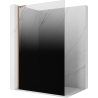 Mexen Kioto L ścianka prysznicowa Walk-in 100 x 200 cm, ombre czarna 8 mm, miedź szczotkowana - 800-100-103-65-76