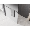 Mexen Kioto+ duschvägg med hylla Walk-in 80 x 200 cm, vit ombre 8 mm, krom - 800-080-121-01-86