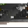 Mexen Gaspar Granitspüle 1,5-Kammer mit Abtropffläche und Küchenarmatur Telma, schwarz/silber - 6507-73-670200-70