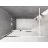 Mexen Kioto+ ścianka prysznicowa z półką Walk-in 80 x 200 cm, ombre biała 8 mm, biała - 800-080-121-20-86