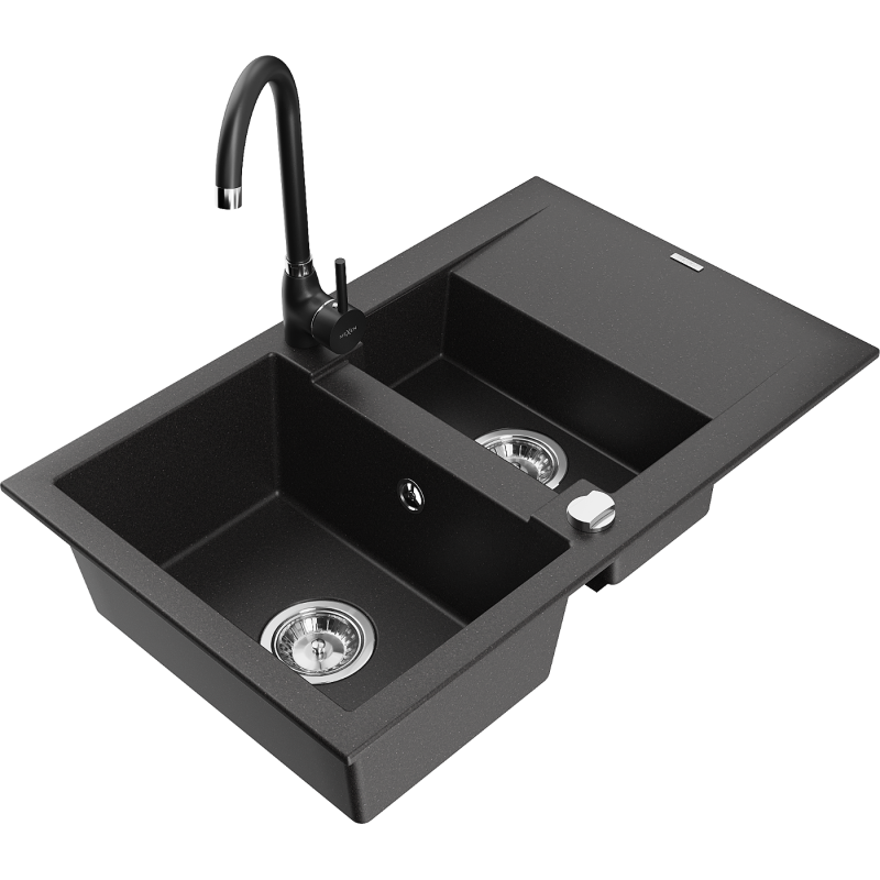 Mexen Gaspar Granitabuk Mat 1,5-Chamber mat Oflauschn mat spatzen Telma, schwaarz - 6507-77-670200-70