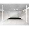 Mexen Kioto ścianka prysznicowa wolnostojąca 130 x 200 cm, ombre czarna 8 mm, biała - 800-130-002-20-76