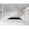 Mexen Kioto ścianka prysznicowa wolnostojąca 150 x 200 cm, ombre czarna 8 mm, biała - 800-150-002-20-76