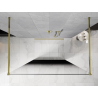 Mexen Kioto ścianka prysznicowa wolnostojąca 100 x 200 cm, ombre czarna 8 mm, złota - 800-100-002-50-76