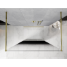 Mexen Kioto vabaltiseisev dušisein 100 x 200 cm, musta ombre 8 mm, kuldne - 800-100-002-50-76