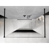 Mexen Kioto pannello doccia indipendente 100 x 200 cm, ombre nero 8 mm, nero - 800-100-002-70-76