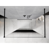 Mexen Kioto ścianka prysznicowa wolnostojąca 130 x 200 cm, ombre czarna 8 mm, czarna - 800-130-002-70-76
