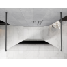 Mexen Kioto ścianka prysznicowa wolnostojąca 100 x 200 cm, ombre czarna 8 mm, gun metal - 800-100-002-95-76