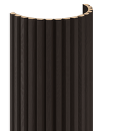 Mexen Ovalo 02 Probe flexibler gerillter Wandlamellen, technisches Furnier, Schwarze Eiche - S130-02-046-S