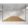 Mexen Kioto Fristående duschvägg 110 x 200 cm, brons 8 mm, krom - 800-110-002-01-32