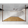 Mexen Kioto ścianka prysznicowa wolnostojąca 120 x 200 cm, brąz 8 mm, różowe złoto - 800-120-002-60-32